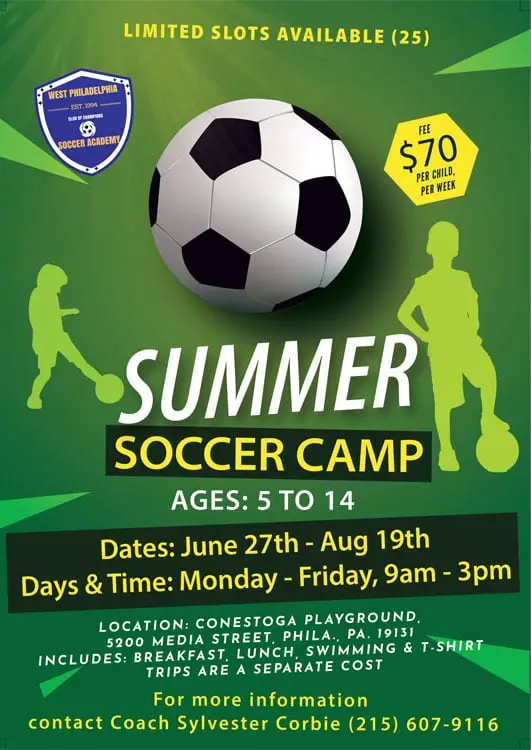 Summer Soccer Camp Flyer